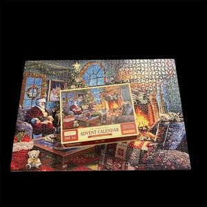 The Jigsaw Puzzle Advent Calendar Christmas Celebration 1008 Pieces Complete